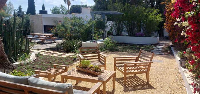 Jardín después